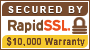 SSL zabezpečenie od Rapid SSL. Secured by Rapid SSL