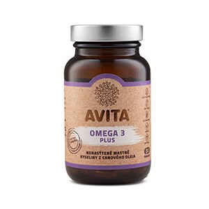 Avita Omega 3 Plus 30kps - výživový doplnok - nenasýtené mastné kyseliny z ľanového oleja