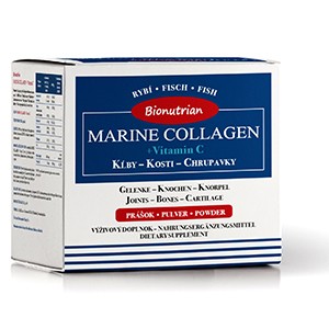 Kolagén na kĺby Bionutrian Marine Collagen 150g - prírodný morský kolagén vo forme prášku s vitamínom C obsahuje prémiový hydrolyzovaný rybí kolagén, je bioaktívny a ľahko rozpustný vo vode. Vďaka tomu ho telo ľahko prijíma a využíva.