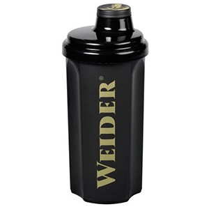 Shaker Weider čierny 700ml - profesionálny šejker 700ml na závit s kónickým sitkom vo vnútri, ktoré pomáha dokonale rozmiešať nápoje, najmä proteinové či sacharidové.