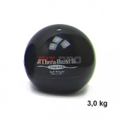 Medicinbal Thera-Band Soft Weights 3 kg čierny - trojkilový medicinbal - Rehabilitácia, nácvik koordinácie, tréning výdrže a svalovej sily pre dospelých aj deti.