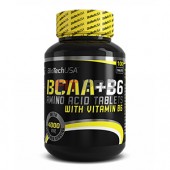BioTech USA - BCAA+B6 100tbl - tablety s obsahom aminokyselín s rozvetveným reťazcom obohatené o vitamín b6